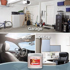 Clear Air Odor Absorber Gel - 15 oz, Pack of 2 - Air Freshener Absorbs and Eliminates Odors in Bathrooms, Cars, Boats, RVs and Pet Areas - Made with Essential Oils - Apple Cinnamon Scent