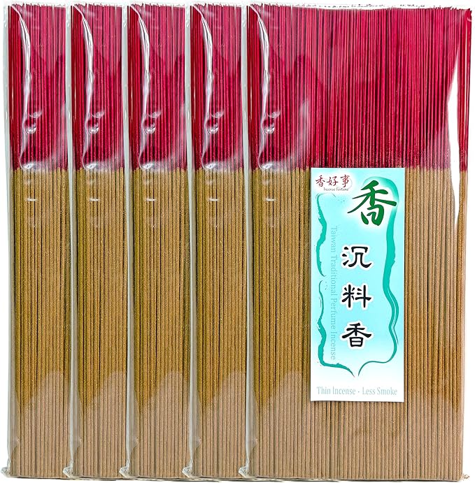Taiwan Classic Ritual Incense Scent - Incense Joss Sticks (30cm, 300g, 400 Sticks) - Taiwan Traditional Bamboo Sticks for Religious, Thin & Less Smoke (5)