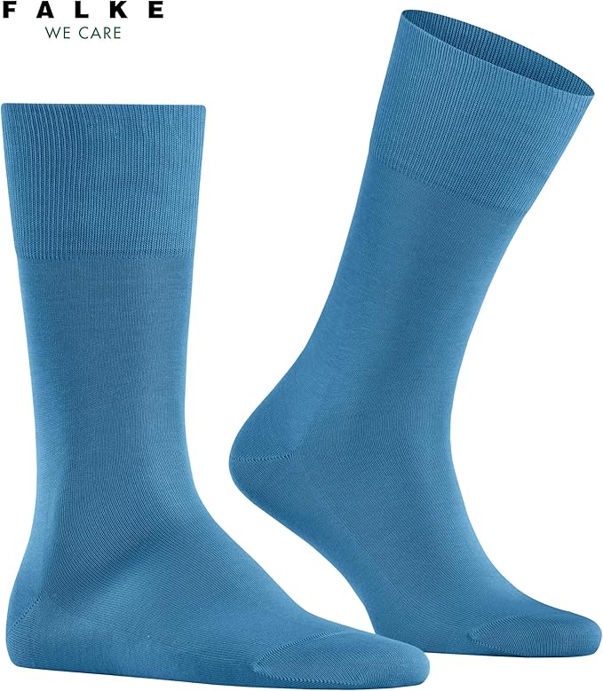 FALKE Men's Tiago Dress Socks, Sustainable Cotton, Crew, 1 Pair