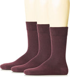 Hugh Ugoli Mens Cotton Dress Socks, Plain Colors, Regular Fit, Crew, Casual Socks, Shoe Size 6 to 15 (3 Pack)