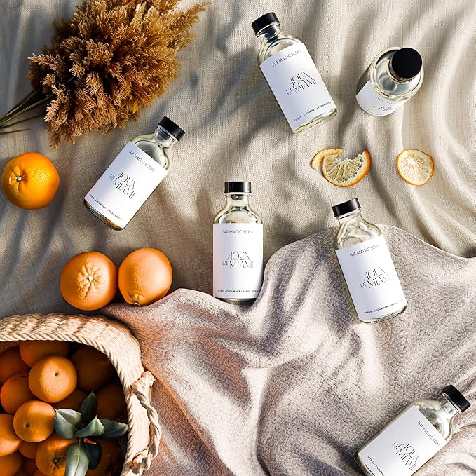 Aqua di Miami Diffuser Oil - Hotel & Home Luxury Scents - Diffuser Oil Scents for Home Designed for Use in All Diffusers - 16.9 fl oz, 500 mL