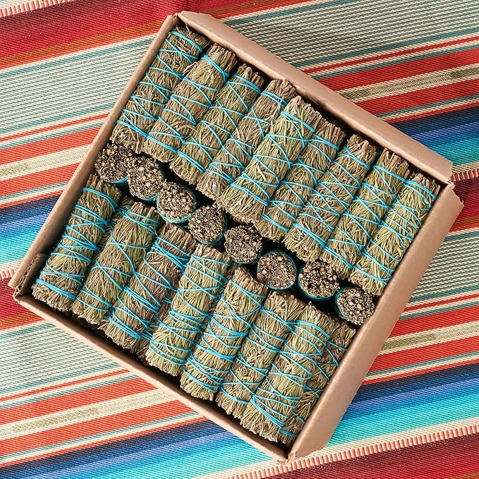 Rosemary Smudge Sticks 4 Inch | Rosemary Sage Smudging Wands | Wholesale Sage Bulk Sage Kit | Salvia Blanca para Limpiar | Sustainably Sourced California Sage