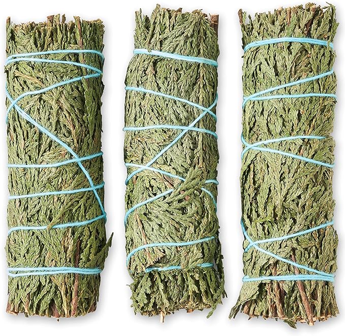 Cedar Smudge Sticks 4 Inch | Cedar Sage Smudging Wands | Wholesale Sage Bulk Sage Kit | Salvia Blanca para Limpiar | Sustainably Sourced California Sage