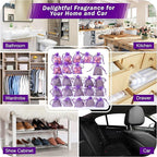 Pack of 24 Lavender Cedar Sachets Bag - 16 Lavender, 8 Cedar for Closet, Drawer, Dresser, Wardrobe and More, LV-D-LC-1