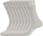 WANDER Men's Dress Socks Cotton Thin Classic Lightweight Socks 6/8 Pairs Solid & Patterned Soft Breathable Socks